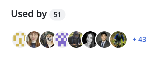 No. of people using